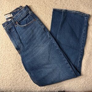 Curve love the 90s straight ultra high rise dark wash Abercrombie jeans